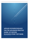 Applied Pathophysiology for the Advanced Practice Nurse 1st Edition Dlugasch Story Test Bank