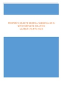 Prophecy health medical surgical RN A - &lpar;Scored 97&percnt;&rpar; with complete solution latest update 2023