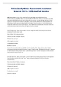Relias Dysrhythmias Assessment Assistance Material &lpar;2023 &ndash; 2024&rpar; Verified Solution