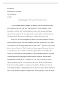 American Moat Research Essay