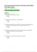 TEST BANK FOR Essentials of Marketing&comma; 18th Edition By Joseph Cannon&comma; Answered