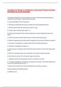 Test Bank for Women&rsquo;s Healthcare in Advanced Practice Nursing 3rd Edition  