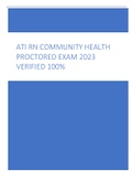 ATI RN COMMUNITY HEALTH  PROCTORED EXAM 2023  VERIFIED 100%
