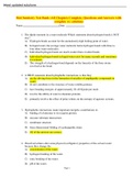 BioChemistry Test Bank (All Chapters Complete, Questions and Answers with complete A+ solutions)