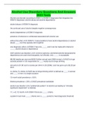 Alcohol Use Disorders Questions And Answers 2023 Tests