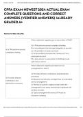 CPFA EXAM NEWEST 2024 ACTUAL EXAM COMPLETE  QUESTIONS AND CORRECT ANSWERS &lpar;VERIFIED ANSWERS&rpar; &vert;ALREADY GRADED A&plus;