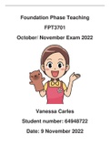 FPT3701 Final Online Exam 2022