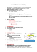 Summary Food Toxicology (Grade: 9.8)