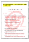 Nur2063 essentials of pathophysiology exam 1 study guide