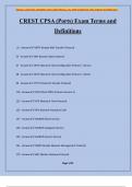 CREST CPSA &lpar;Ports&rpar; Exam Terms and Definitions