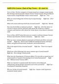 SAPR UVA Course &lpar;End of Day Tests&rpar; &ndash; Q&rsquo;s And A&rsquo;s