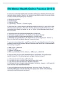 RN Mental Health Online Practice 2019 B