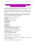 Nur2474 Pharmacology Final Exam&sol;81 Questions and Answers