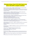 Pathophysiology Final NUR 2063 final exam latest with 100&percnt; complete solutions