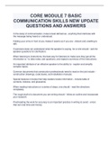 CORE MODULE 7 BASIC  COMMUNICATION SKILLS NEW UPDATE  QUESTIONS AND ANSWERS