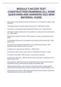 MODULE 5 NCCER TEST  CONSTRUCTION DRAWINGS ALL DONE  QUESTIONS AND ANSWERS 2023 NEW  MATERIAL GUIDE