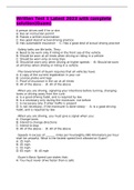 Written Test 1 Latest 2023 with complete solution&lpar;Guam&rpar;