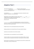 Adaptive Test 1 WITH CORRECT ANSWERS
