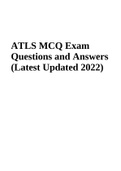 ATLS Mcq Detailed 2022 Questions and Answers (Verified Answers)