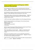 Sexual Assault Prevention And Response &lpar;SAPR&rpar; &ndash; Questions With Solutions 