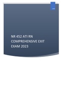 NR 452 ATI RN COMPREHENSIVE EXIT EXAM 2023