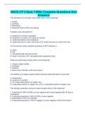 NACE CP 2 Quiz 1 With Complete Questions And Answers