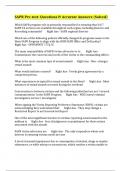 SAPR Pre-test&colon; Questions & Accurate Answers &lpar;Solved&rpar;