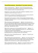 Sexual Harassment &ndash; Questions & Accurate Answers 