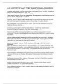 U&period;S HISTORY STAAR PREP QUESTIONS & ANSWERS