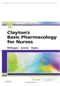 TEST BANK FOR CLAYTON'S BASIC PHARMACOLOGY FOR NURSES 18TH EDITION BY WILLIHNGAN>CHAPTER 1-48<COMPLETE RATED A GUIDE.