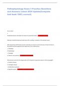 Pathophysiology Exam 3 Practice Questions and Answers Latest 2024 Update&lpar;Complete test bank 100&percnt; correct&rpar;