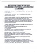 AQUA PSYC EXAM QUESTIONS  COMPLETE QUESTIONS AND ANSWERS  A&plus; GRADED 