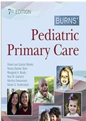 TEST BANK FOR BURNS PEDIATRIC PRIMARY CARE 7TH EDITION DAWN LEE&comma; ALL CHAPTERS &vert; COMPLETE GUIDE A&plus;