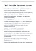 TDLR Esthetician Questions & Answers