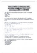 EWRB EXAM QUESTIONS AND  ANSWERS PREPARATION TEST  &lpar;already passed&excl;&excl;&rpar; A&plus; GRADED 