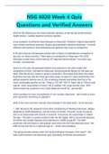 NSG 6020 Advanced Health Assessment Week 4 Quiz |Questions and Answers- Latest 2023/2024- South University