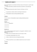 NURS C475 QUIZ 1 QUESTIONS AND ANSWERS  100% C0RRECT