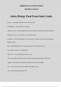 Abeka Biology Final Exam Study Guide&period;
