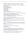 LML4806 - Company Law Question and Answers A&plus; Graded