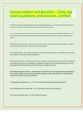 Compensation and Benefits - C236&comma; top exam questions and answers&comma; verified&period;