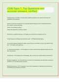 C236 Topic 7&comma; Top Questions and accurate answers&comma; verified&period; 