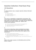 ADULT HEALTH NUR3241_ 2021 / NUR3241 Question Collection: Final Exam Prep 153 Questions and answers