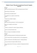 Module 4 Exam 4 Muscular system