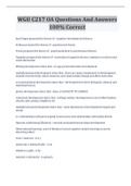WGU C217 OA Questions And Answers 100&percnt; Correct