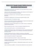 WGU C217 OA Questions And Answers 100&percnt; Correct