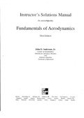 Solution Manual For Fundamentals Of Aerodynamics 3rd Edition John Anderson