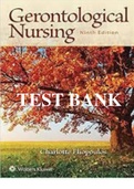 Test Bank For Gerontological Nursing 9th Edition Eliopoulos&comma; All Chapters Covered