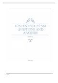 HESI RN EXIT EXAM QUESTIONS AND ANSWERS LATEST UPDATE FOR 2022-2023