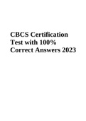 CBCS Certification Test with 100&percnt; Correct Answers 2023&comma; BCS Exam Review 2023 CBCS PRACTICE TEST with 100&percnt; Correct Answers 2023 &lpar;Best Guide&rpar;