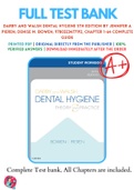 Test Bank For Darby and Walsh Dental Hygiene 5th Edition By Jennifer A Pieren&semi; Denise M&period; Bowen 9780323477192 Chapter 1-64 Complete Guide &period;